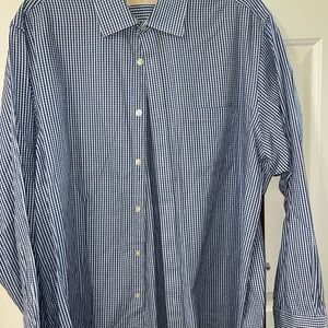 MICHAEL Michael Kors Blue Checkered Men's Shirt